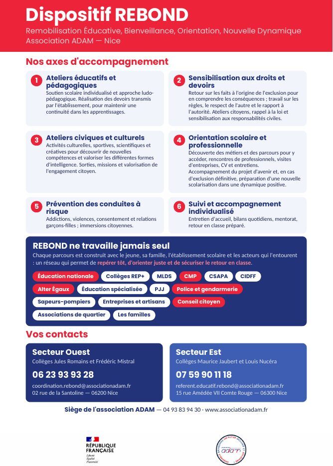 Flyer (verso) : REBOND