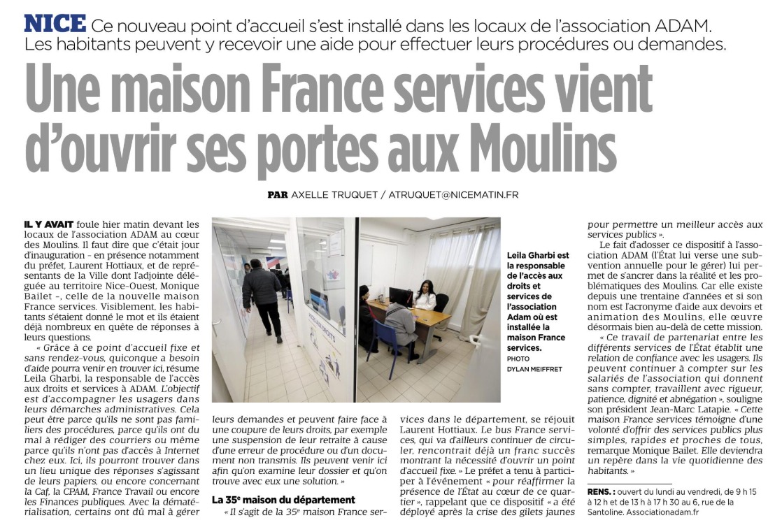 Une Maison France Services ouvre ses portes aux Moulins